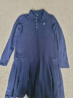 £6.99 • Buy Polo Ralph Lauren Navy Blue Girls Dress 12 - 14 Years