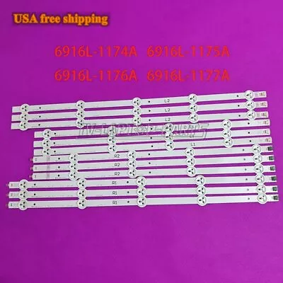 LED Strips For LG 47  ROW2.1 REV 0.7 47LN5400-UA 47LA6200-UA Vizio E470I-A0 • $27.50