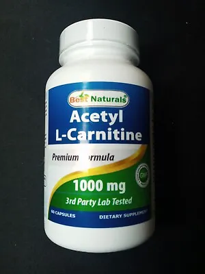 Best Naturals Acetyl L-Carnitine 750 Mg 60 Capsules 01/25 • $5.69