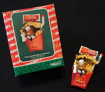 Enesco Twas The Night Before Christmas McDonalds 1990 Ornament In Original Box! • $9.95