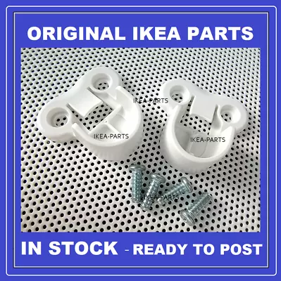 Ikea Pax Wardrobe Brackets Clips For Komplement Hanging Rail White 130527 X2 • £8.50