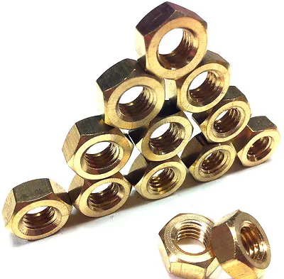 £5.30 • Buy Solid Brass Full Nuts, Dome Nuts, Flat Washers, Turned Washers & Cup Washers