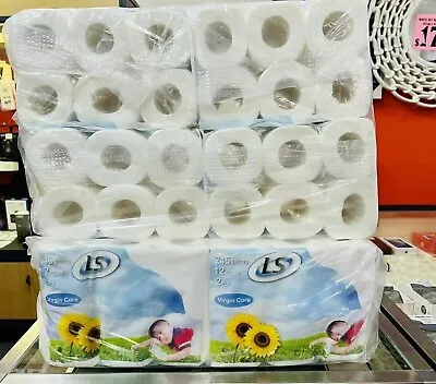 $27.89 • Buy Toilet Paper Roll Wholesale  Virgin Core 4 Retail Pack Of 48 Rolls