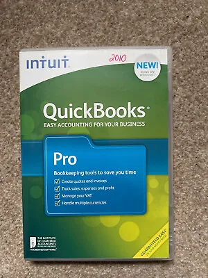 Intuit Quickbooks Pro 2010 For Windows • £49.95