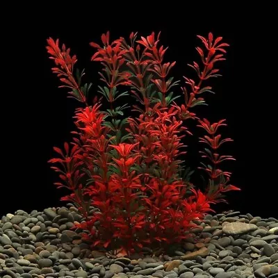 Large Aquarium Plants Artificial Plastic Fish Tank Plants Decoration Ornament • £9.89