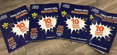 £14.95 • Buy Maths English Reading Grammar 10 Minute Tests Letts KS2 SATs Revision Books NEW