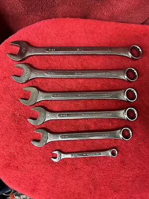 S-K TOOLS SK Combination Wrench Set SK C-12 / C-28 SAE USA Nice! • $9.99