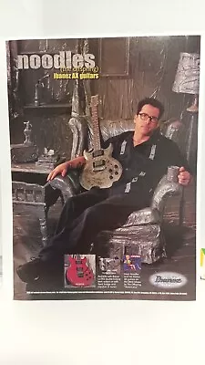 The Offspring - Noodles - Ibanez Ax Guitars   1999    11x8.5 - Print Ad.  9 • $8.75