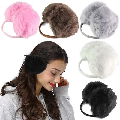 Fluffy Fur Ear Muffs Fleece Earwarmer Winter Ear Warmers For Mens Womens Kids • $6.25