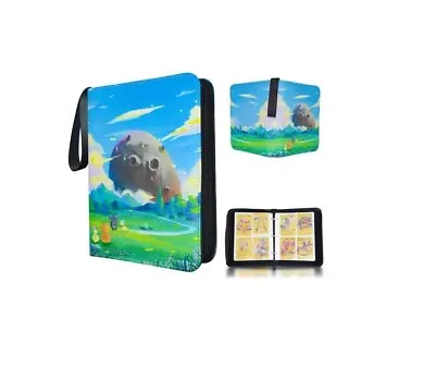 Pokemon Zip Trading Card Packs Binder Folder -Holds 400 Cards Album Book Case UK • £7.99