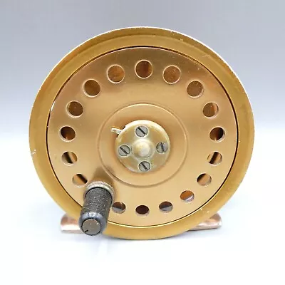 Vintage Milward Flycraft Fly Fishing Reel Gold Copper Colour • $12.45