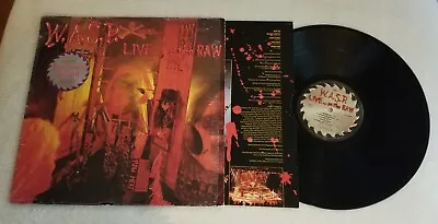 W.A.S.P. Live In The Raw IN SHRINK W/ Hype And Insert WASP EX/EX Vinyl Record  • $49.98