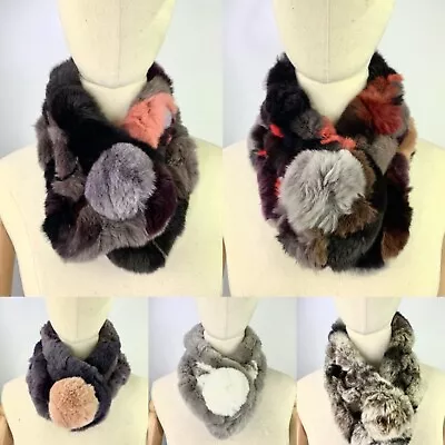 New Fur Knitted Shawl/ Scarf / Wrap/ Neck Warmer - Multicolor  • $12.90