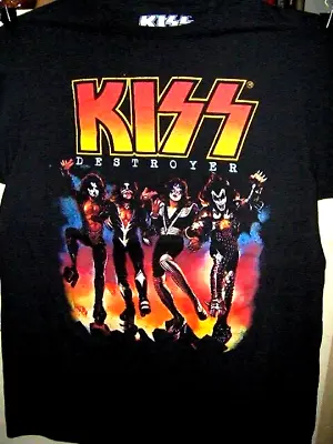 KISS DESTROYER Pre Worn T Shirt Size Small KEN KELLY Art Peter Criss Ace Frehley • £28.91
