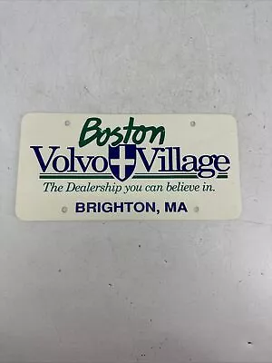 RARE Boston Volvo Village Brighton MA Booster License Plate • $22.49