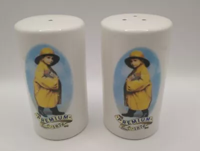 New VINTAGE  Morton Salt & Pepper Shaker Set  Premium Since 1876 Taiwan ROC • $9.95