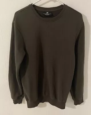 Green H&M Sweater Sweatshirt Men’s XS Loose Fit • $11