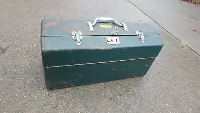 Vintage Grip-Loc Metal Tackle Tool Box Walton Products Made In USA • $50