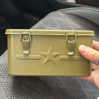 Surplus Chinese PLA Army Military Box Steel Box Case 6.2x3.4x2.5  • $23.24