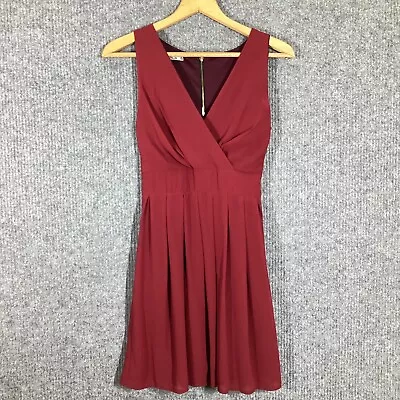 WalG Womens Dark Red Sleeveless Evening Dress Size S 6/8 • £3.35