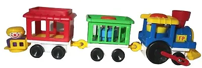 Vintage 1991 Fisher Price Little People Chunky Circus Zoo Train • $19.79