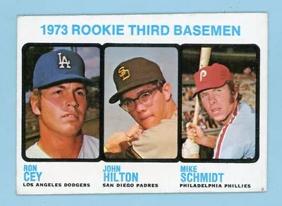 1973 Topps #615 Mike Schmidt Ron Cey Rookie Baseball Card Ex/Ex+ Dia Shape • $225