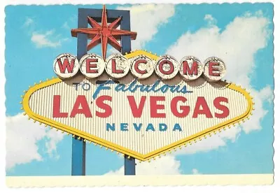 1970s Welcome To Fabulous Las Vegas Strip Postcard Iconic Betty Willis Neon Sign • $3.99