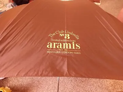 Aramis Umbrella Lmited Edition Brown No3 Vintage Paris London New York • $17