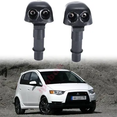 2PCS Hood Windshield Washer Wiper Nozzle Sprayer Arm Jet For Mitsubishi Colt 04- • $5.93