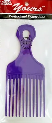$6.49 • Buy YOURS MADE IN THE USA Purple 12 Pcs Afro Pik Pick Professional Hair Comb Pocket