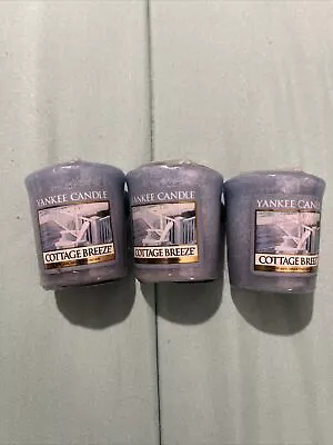 Yankee Candle Lot Of 3 Votive Candles - Cottage Breeze NEW Retired • $19.99