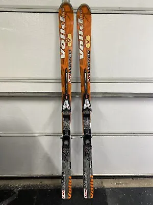 Volkl Unlimited AC3 Double Grip XT Men's All Mountain Downhill Skis 170 Cm • $174.77