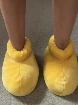 £15 • Buy Disney Mickey Mouse Shoes Slippers Adult Small Yellow Theme Parks Souvenir RARE