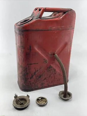 Vintage US Army Metal Military Water Jerry Can 5 Gallon • $91.80