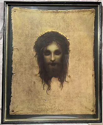 RARE Most Sacred JESUS RARE PRINT ST. VERONICA'S HANDKERCHIEF Veronica's Veil • $155.88