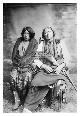 Chief Quanah Parker Native American Leader And His Wife 4x6 Photo • $7.97