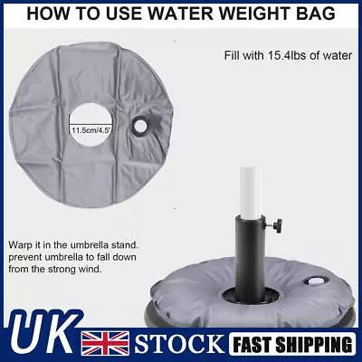 Water Filled Weight Bag - Outdoor Cantilever Umbrella Base Weight Bags Foldable • £7.12