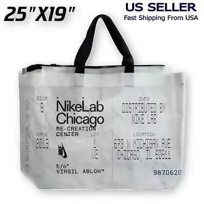 Off-White Nike Lab Tote Bag White Tyvek Campus Virgil Abloh Chicago [25 X19 ] • $18.89