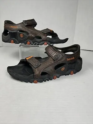 Timberland Mens Size 9 Granite Trails Brown Black Strap Sport Hiking Sandals • $24
