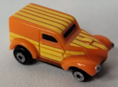 1989 Galoob Micro Machines Willy's '41 Van Insiders-Orange W/ Mini Porsche • $12