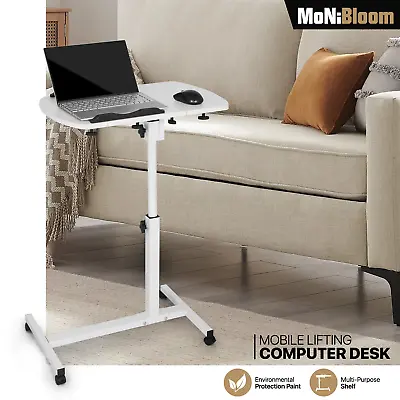 Portable Workstation[ROLLING SWIVEL LAPTOP DESK]Stand Up Adjustable Height Table • $43.99