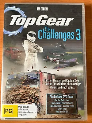 Dvd / Top Gear - The Challenges 3 / New & Sealed / Bbc / Pal / Region 4 • $15