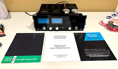 VINTAGE 1960'S McINTOSH MC 2505 STEREO POWER AMPLIFIER - MANUALS - SCHEMATICS • $1999.99