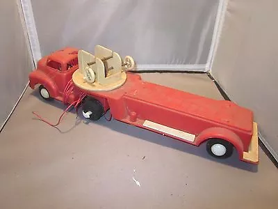 Vintage Marx Hard Plastic Pumper Fire Truck Motorized For Parts Or Restore • $19.19