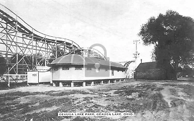 Amusement Park Roller Coaster Geauga Lake Ohio OH 11x17 CANVAS POSTER • $14.99