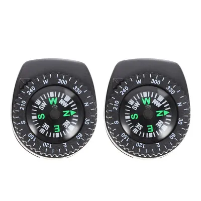 $7.69 • Buy 2PCS Compass For Watch Band Dial Slip- On Wrist Compass Pocket Watch Compass