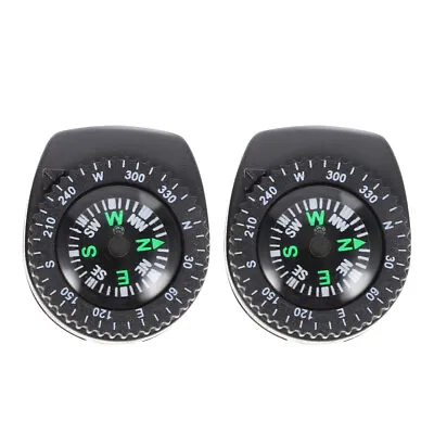 Pack Of 2 Compass For Watch Band Navigation Compass Hiking Compass Dial • $7.92