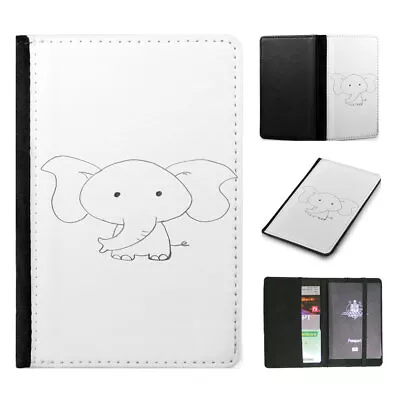 Passport Itinerary Organizer|baby Elephant Animal Art • $14.95