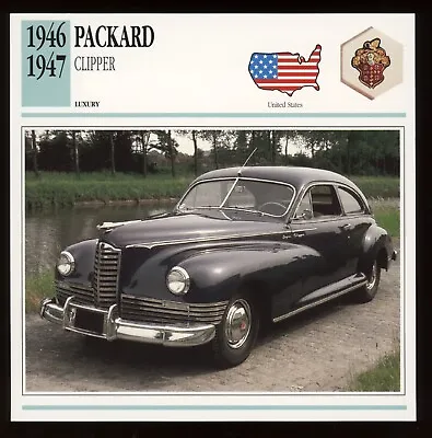1946 1947 Packard Clipper  Classic Cars Card • $4.95