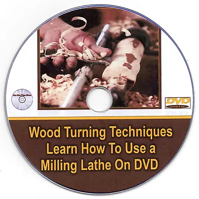 Wood Turning Techniques Tutorial Learn How To Use Milling Lathe On DVD • £4.65